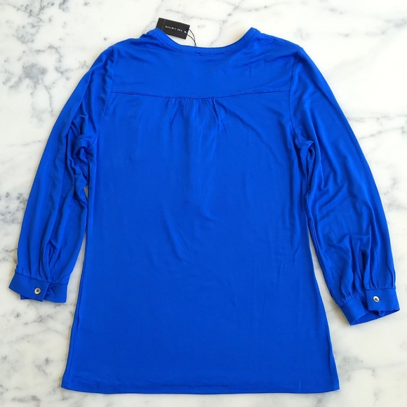 NWT. The Limited Rayon Spandex Long Sleeve Top with front buttons and pocket. - Picture 5 of 5